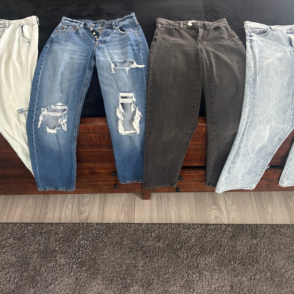 Aeropostale Women's Jeans - Blue, Black, Light Blue